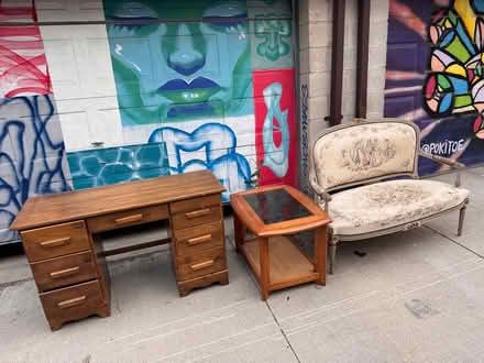 Photo of free Shelves,desk,coffeetable,loveseat (College and Ossington) #1