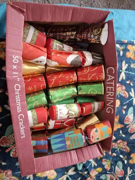 Photo of free Big box of various Christmas Crackers (Benhall GL51) #1
