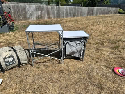 Photo of free Kampa camping kitchen table. (Ramsden Bellhouse SS12) #2