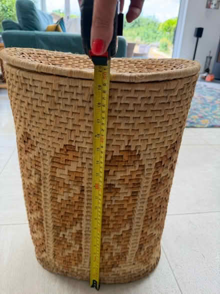 Photo of free Wicker Laundry Basket (East Malling) #2