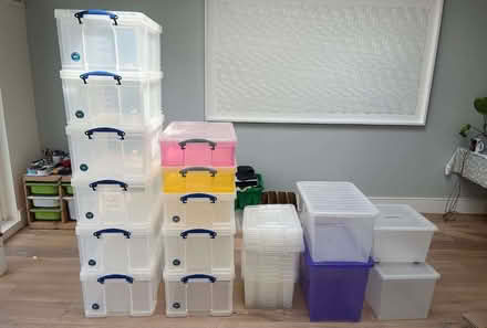 Photo of free Plastic storage boxes (Streatham SW16) #1
