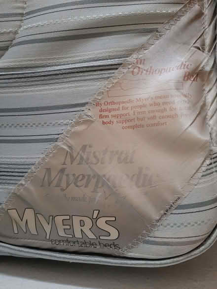 Photo of free King size orthopaedic mattress - Myers Mistral (Church RG2) #1