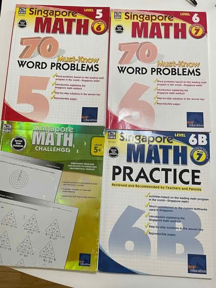 Photo of free Singapore Math books (Sunnyvale Community Center) #1