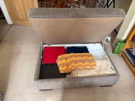 Photo of free 3-Seater Sofa & Storage Ottoman (Wimbledon-SW19) #2
