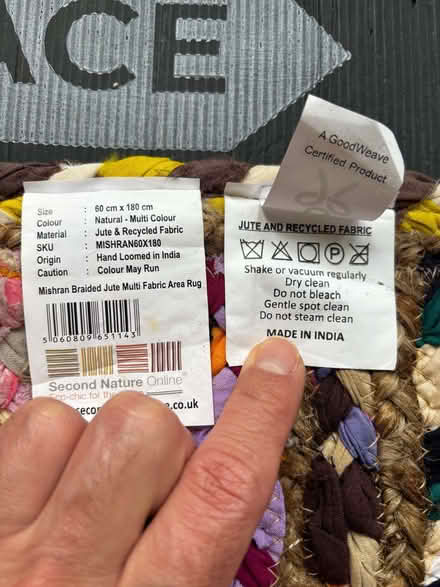 Photo of free Braided rag runner (Lavender Hill SW11) #2