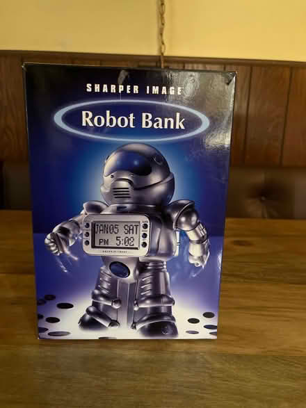 Photo of free Sharper Image Robot Bank (Niles) #1