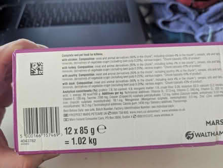 Photo of free 10x pouches of Whiskas kitten food (Edmonton Green N9) #2