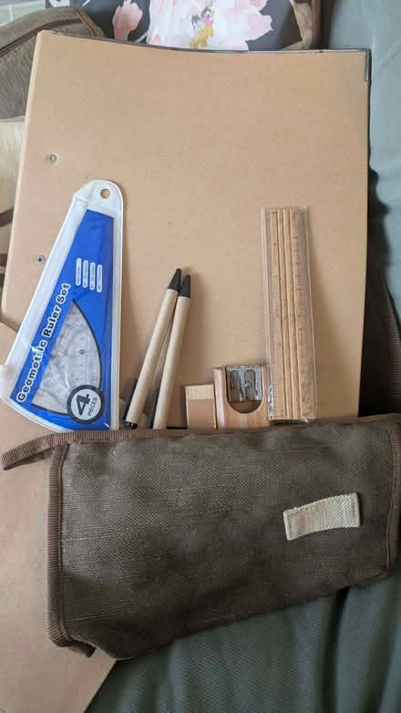 Photo of free Two canvas bags with stationery items new (Brompton upon Swale DL10) #4