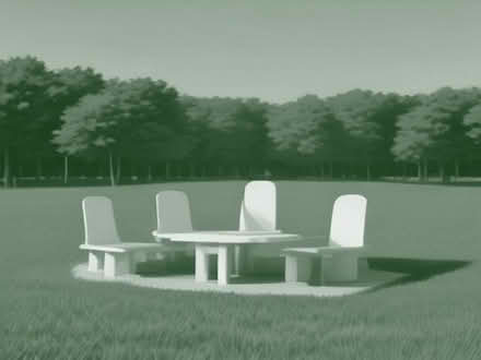 Photo of Kids plastic bench set for outdoors (Calverton NG14) #1