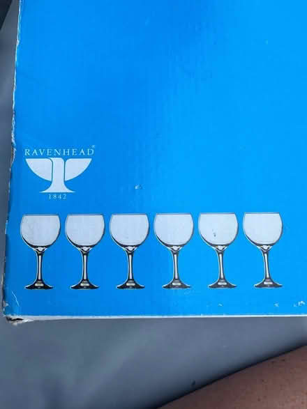 Photo of free 6 unused large gin / spritz glasses (Ramsden Bellhouse SS12) #3