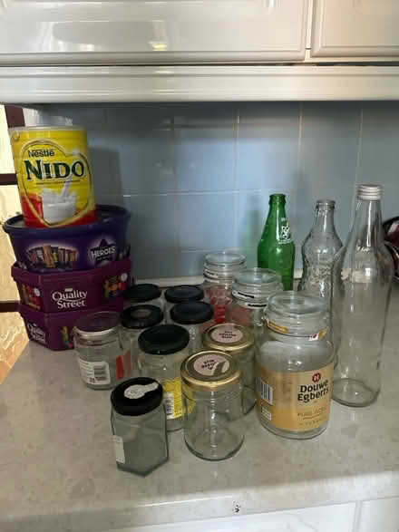 Photo of free Empty Glasses & Tubs (Bartley Green B32) #1