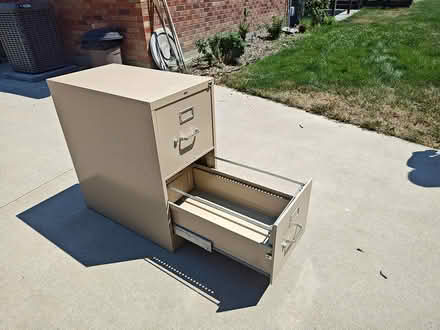 Photo of free 2-drawer metal file cabinet (S W Boise) #2