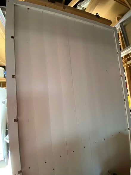 Photo of free White painted wood shelf unit. (Dereham NR20) #2