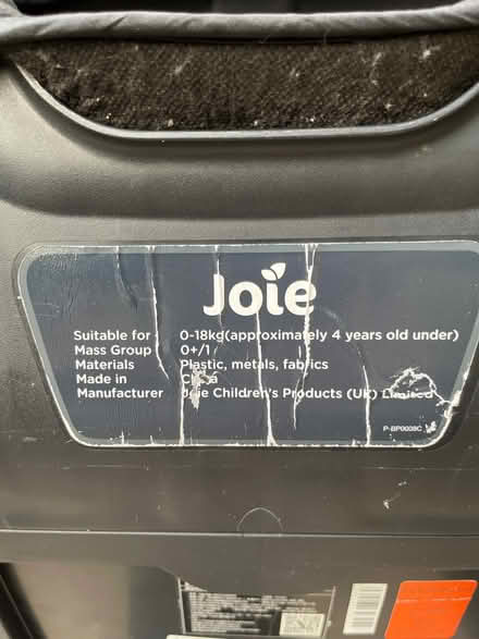 Photo of free Joie Steadi Car Seat (Royal Berks Area RG1) #3