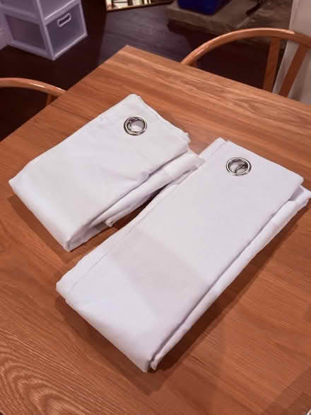 Photo of free White blackout curtains (Pollard Rd & More Ave) #1