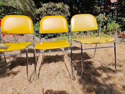 Photo of free 3 Yellow Chairs (Lower Earley RG2) #1