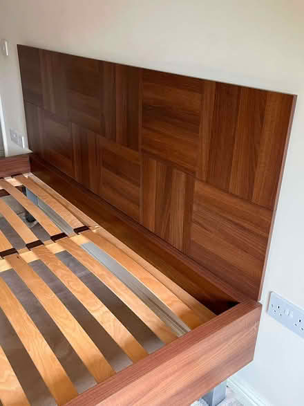 Photo of free Wooden Super King Bed Frame & Headboard (West Watford WD18) #2
