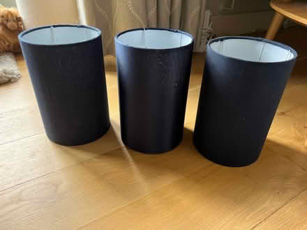 Photo of free 3 Navy Blue Lamp/Light Shades (Auchenlay FK15) #1