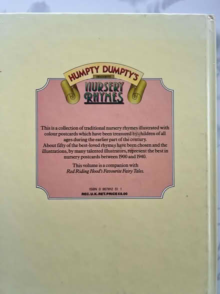 Photo of free Humpty Dumpty’s nursery rhymes book (Westbrook WA5) #2