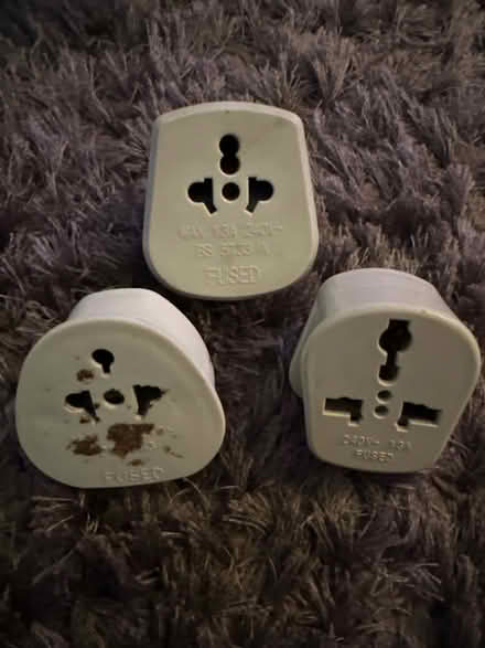 Photo of free 3 x EU to UK adaptors (Ashford TW15) #1