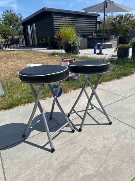 Photo of free 2 folding stools. (Ramsden Bellhouse SS12) #2