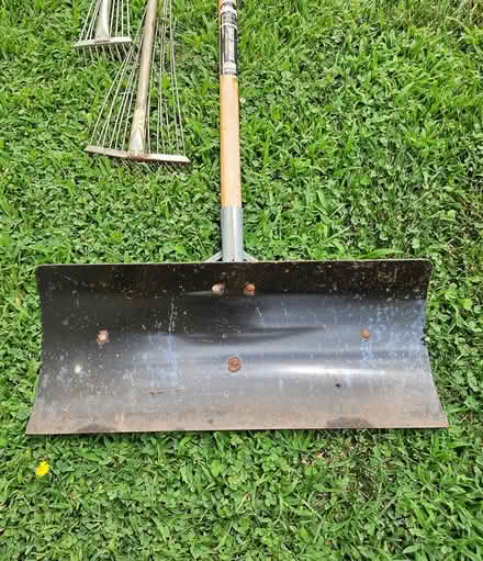 Photo of free snow pusher, and leaf rakes (Somerset) #2