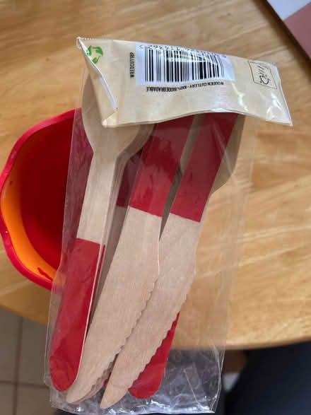 Photo of free Camping wooden cutlery and foldable soft plastic glass (Caldecott OX14) #1