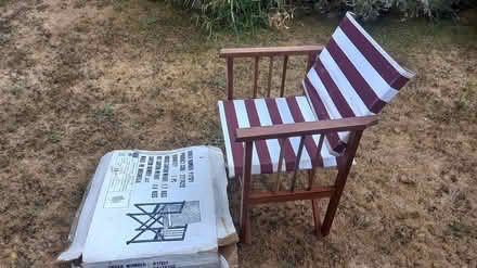 Photo of free Wooden directors garden chair (Central Letchworth SG6) #3