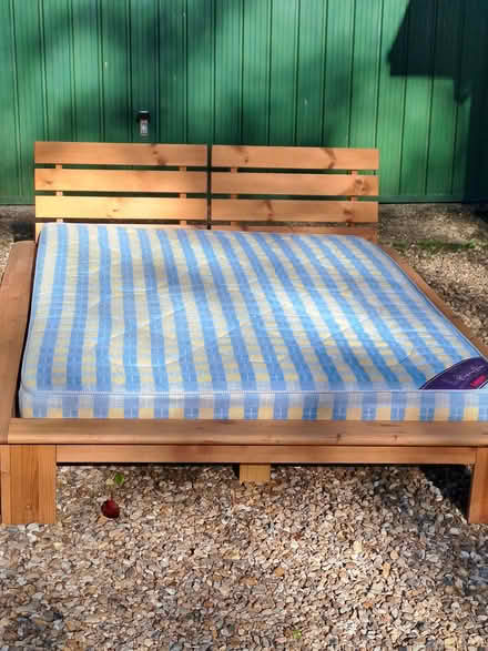 Photo of free Double bed and mattress 4'6" (Tadworth KT20) #1