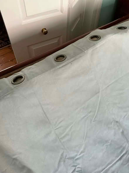 Photo of free medium sized light blue curtains 50x 52" deep (Kennington SW8) #1