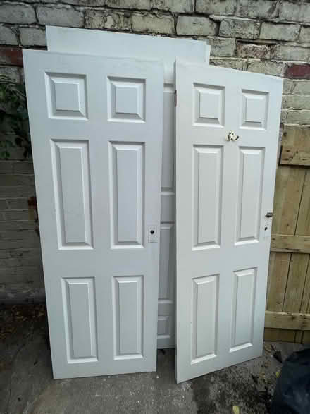 Photo of free Five doors, solid wood, painted (Whitley Bay NE26) #2