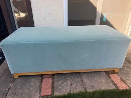 Photo of free Upholstered bench/ottoman (Wolfe and Evelyn) #1