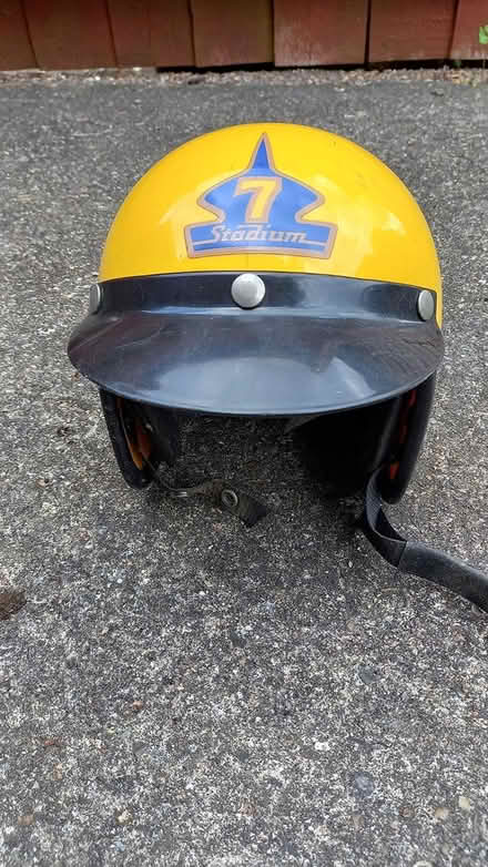 Photo of free Open face crash helmet with peak (Central Letchworth SG6) #2