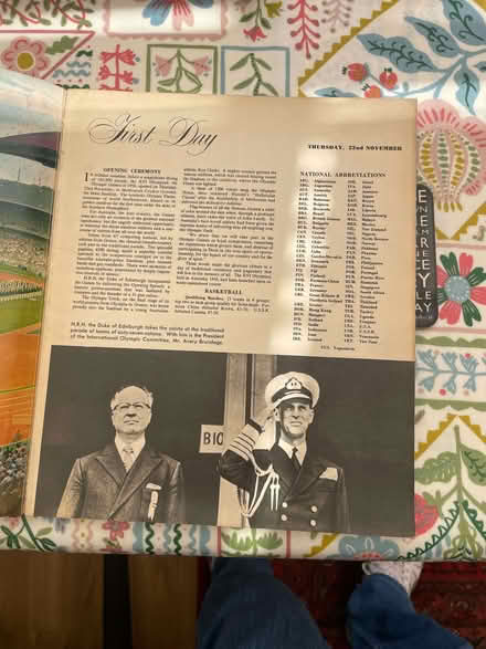 Photo of free 1956 Melbourne Olympics Souvenir Book (Norbiton KT2) #3
