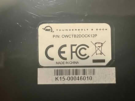 Photo of free Thunderbolt 2 doc NO Power supply (Fremont-Sundale/28 Palms) #1