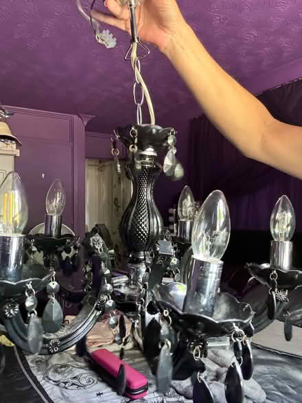 Photo of free Black chandelier (Heartsease Norwich NR7) #1