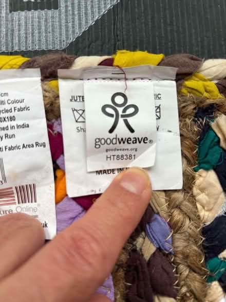 Photo of free Braided rag runner (Lavender Hill SW11) #3