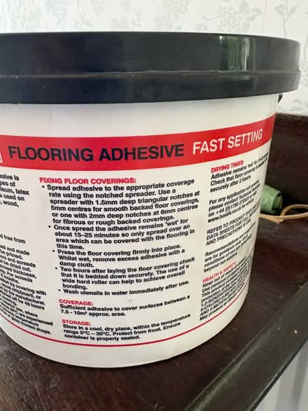 Photo of free Terracotta Colour Vinyl Tiles and Adhesive - New (Iver Heath SL0) #4