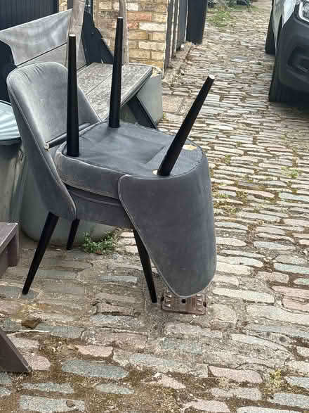 Photo of free Two dining chairs - one needs repairing! (Notting Hill Gate W11) #2