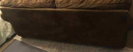 Photo of free Chocolate Brown Microfiber Couch (Pick up in Manchester /98366) #4