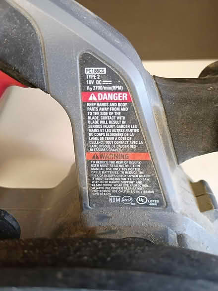 Photo of free Porter Cable PC186CS 18V Saw (Vacaville) #2