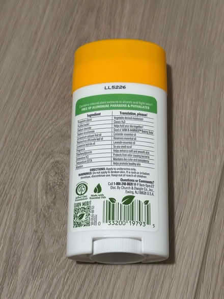Photo of free Natural deodorant (east Petaluma) #2