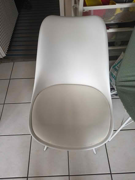 Photo of free 4 white Dining room chairs (S6 Loxley) #1