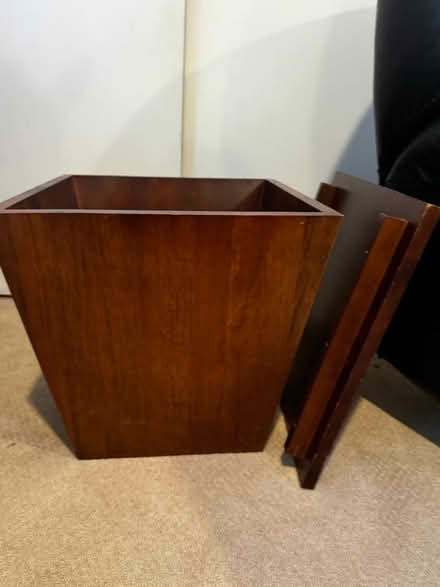 Photo of free Pottery Barn wooden end table (Old Town Alexandria) #1