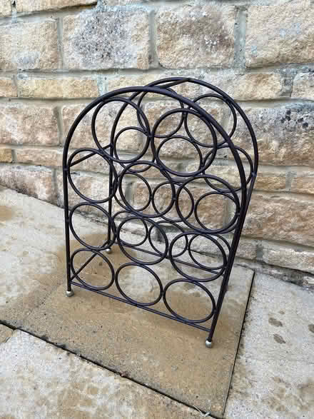 Photo of free Metal floor standing wine rack (Bath BA2 near Bath City Farm) #1