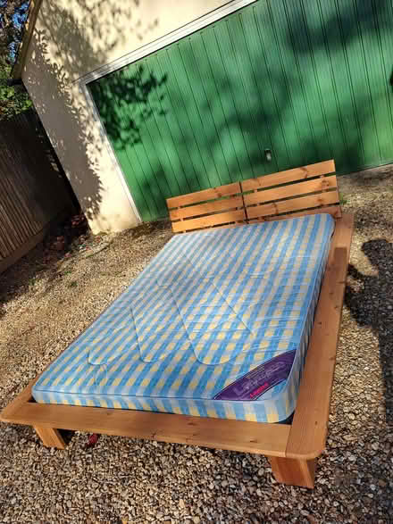 Photo of free Double bed and mattress 4'6" (Tadworth KT20) #2