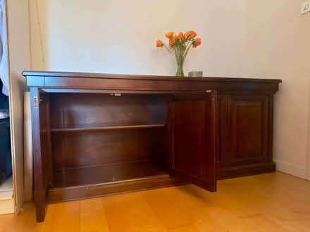 Photo of free Large dark wood sideboard / storage cabinet (Hendon NW4) #2