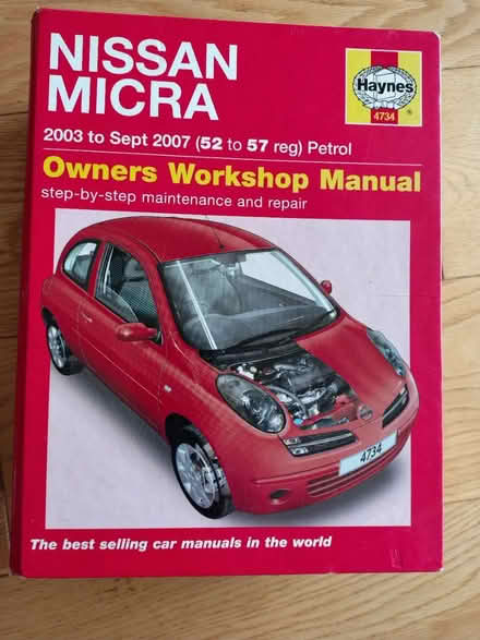 Photo of free Haynes Nissan Micra 52 - 57 manual (Countess Wear, Exeter EX2) #1