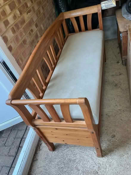 Photo of free Pine kitchen bench (Englefield Green TW20 0) #1