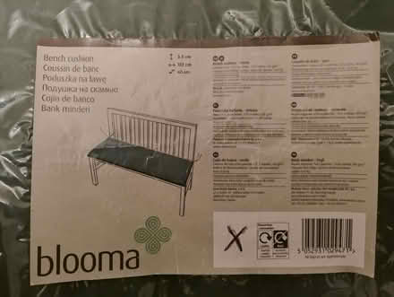 Photo of free Two Green Garden Bench cushions (Billericay CM12) #2